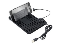 (obrázek pro) Držák telefonu s podložkou a kabelem micro USB COMPASS