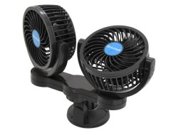 (obrázek pro) Ventilátor Duo 2 x 108 mm 12 V na přísavku MITCHELL