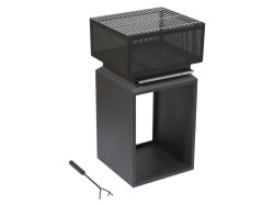 (obrázek pro) Ohniště CUBE s mřížkou 74cm CATTARA