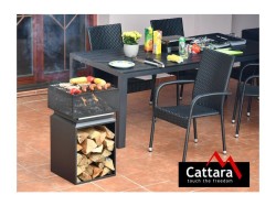 (obrázek pro) Ohniště CUBE s mřížkou 74cm CATTARA