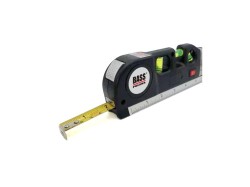 (obrázek pro) Laserová vodováha s metrem 2,5m BASS