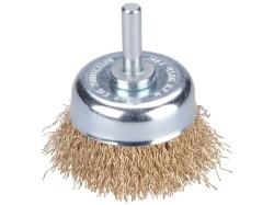 (obrázek pro) Kartáč hrnkový, O 50mm, vlnitý drát S 0,3mm, stopka 6mm, EXTOL CRAFT