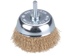 (obrázek pro) Kartáč hrnkový, O 75mm, vlnitý drát S 0,3mm, stopka 6mm, EXTOL CRAFT