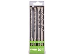 (obrázek pro) Vrtáky SDS PLUS příklepové do betonu, sada 4ks, O 6-8-10-12x160mm, SK, EXTOL CRAFT