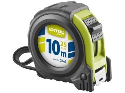 (obrázek pro) Metr svinovací 10m, šířka pásku 25mm, II. tř. př., EXTOL CRAFT