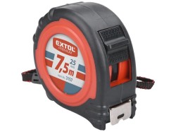 (obrázek pro) Metr svinovací 7,5m, šířka pásku 25mm, pryž. obal, EXTOL PREMIUM