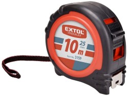 (obrázek pro) Metr svinovací 10m, šířka pásku 25mm, pryž. obal, EXTOL PREMIUM