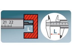 (obrázek pro) Měřítko posuvné kovové, 0-200mm, rozlišení 0,05mm, EXTOL CRAFT