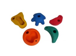 (obrázek pro) Lezecké úchyty mix (kameny) - velké, sada 5ks KAXL