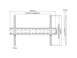 (obrázek pro) SHO 4220 Fixní držák tv 37''-70'' STELL