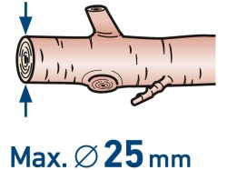 (obrázek pro) Nůžky zahradní aku, Li-ion 20 V/2 Ah, BRUSHLESS EXTOL CRAFT