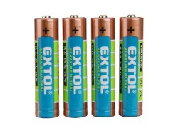 (obrázek pro) Baterie alkalické EXTOL ENERGY ULTRA +, 4ks, 1,5V AAA (LR03), EXTOL ENERGY