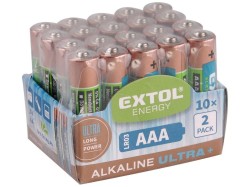 (obrázek pro) Baterie alkalické EXTOL ENERGY ULTRA +, 20ks, 1,5V AA (LR6), EXTOL ENERGY