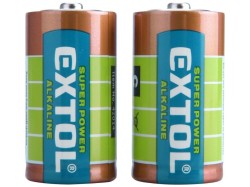 (obrázek pro) Baterie alkalické, 2ks, 1,5V C (LR14) EXTOL ENERGY