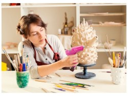 (obrázek pro) Pistole tavná lepící, ⌀11mm, 40W, růžová EXTOL LADY