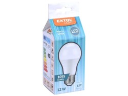 (obrázek pro) Žárovka LED klasická, 12W, 1055lm, E27, teplá bílá, EXTOL LIGHT