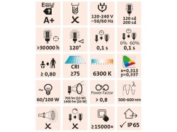 (obrázek pro) Reflektor LED nabíjecí s podstavcem, 1400lm EXTOL LIGHT