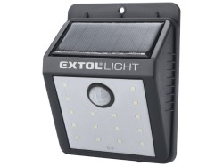 (obrázek pro) Světlo nástěnné s pohybovým čidlem, 120lm, solární nabíjení EXTOL LIGHT