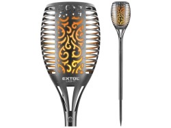 (obrázek pro) Pochodeň LED s plamenem, 79cm, solární nabíjení, 35 lm EXTOL LIGHT
