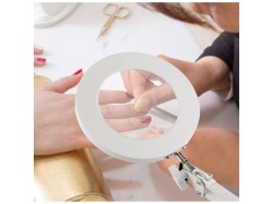 (obrázek pro) Lampa stolní s lupou, bílá, USB napájení, 2400lm, 3 barvy světla, 5x zvětšení EXTOL LIGHT