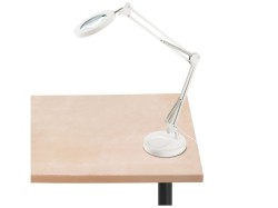 (obrázek pro) Lampa stolní s lupou, bílá, USB napájení, 2400lm, 3 barvy světla, 5x zvětšení EXTOL LIGHT