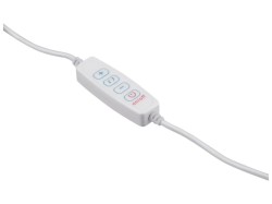 (obrázek pro) Lampa stolní s lupou, bílá, USB napájení, 2400lm, 3 barvy světla, 5x zvětšení EXTOL LIGHT