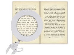 (obrázek pro) Lampa stolní s lupou, bílá, USB napájení, 2400lm, 3 barvy světla, 5x zvětšení EXTOL LIGHT