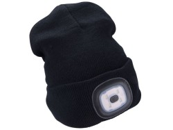 (obrázek pro) Čepice s čelovkou 45lm, nabíjecí, USB, černá, univerzální velikost EXTOL LIGHT