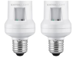 (obrázek pro) Objímka na žárovku dálkově ovládaná, 2ks, E27, 30m EXTOL LIGHT