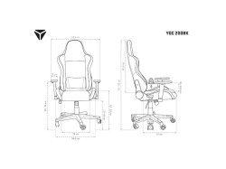 (obrázek pro) YGC 200BK FORSAGE XL Herní křeslo YENKEE