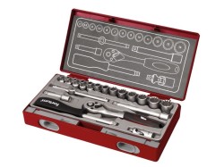 (obrázek pro) Hlavice nástrčné MULTI-LOCK, sada 19ks, 1/4″, 61CrV5, FORTUM (4700031)