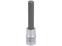 (obrázek pro) Klíč zástrčný prodloužený imbus, 1/2', HX12, L 100mm, CrV/S2, FORTUM
