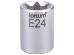(obrázek pro) Klíč nástrčný vnitřní TORX, 1/2', E24, L 38mm, 61CrV5, FORTUM