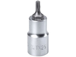 (obrázek pro) Klíč zástrčný TORX, 1/2', TX25, L 55mm, CrV/S2, FORTUM