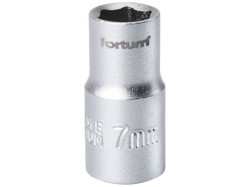 (obrázek pro) Klíč nástrčný, 1/4', 7,0mm, L 25mm, 61CrV5, FORTUM