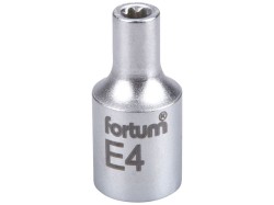 (obrázek pro) Klíč nástrčný vnitřní TORX, 1/4', E4, L 25mm, 61CrV5, FORTUM