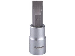 (obrázek pro) Klíč zástrčný šroubovák plochý, 1/4', 7,0mm, L 37mm, CrV/S2, FORTUM