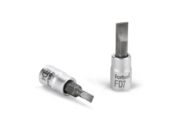 (obrázek pro) Klíč zástrčný šroubovák plochý, 1/4', 7,0mm, L 37mm, CrV/S2, FORTUM