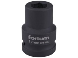 (obrázek pro) Klíč nástrčný rázový, 3/4“, 17mm, L 52mm, CrMoV, FORTUM