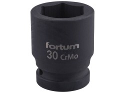 (obrázek pro) Klíč nástrčný rázový, 3/4“, 30mm, L 54mm, CrMoV, FORTUM