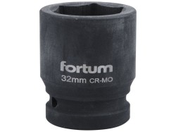 (obrázek pro) Klíč nástrčný rázový, 3/4“, 32mm, L 54mm, CrMoV, FORTUM