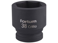 (obrázek pro) Klíč nástrčný rázový, 3/4“, 38mm, L 57mm, CrMoV, FORTUM