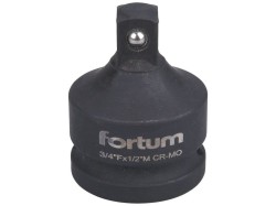 (obrázek pro) Adaptér, čtyřhran vnitřní 3/4″- vnější 1/2″, bez otvoru pro trhák, 61CrV5, FORTUM