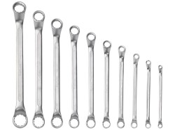 (obrázek pro) Klíče očkové, sada 10ks, 6-27mm, 61CrV5, FORTUM