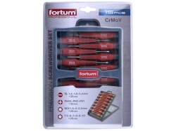 (obrázek pro) Šroubováky hodinářské, sada 15ks, CrMoV FORTUM