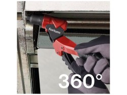 (obrázek pro) Kleště nýtovací s otočnou hlavou COMBO, pro nýt. matice M3-M6 a trhací nýty 2.4-4.8mm FORTUM