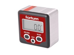 (obrázek pro) Sklonoměr digitální, 0°-360°, s magnety, FORTUM