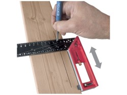 (obrázek pro) Úhelník truhlářský multifunkční, 300mm, celokovový FORTUM