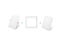 (obrázek pro) RSM 113 LED panel hranatý 12W IP20 RETLUX