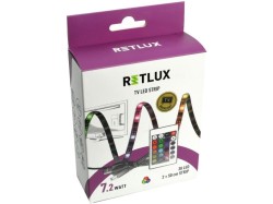 (obrázek pro) USB LED pásek 30LED RGB 2×50 cm, dálkové ovládání RETLUX RLS 102